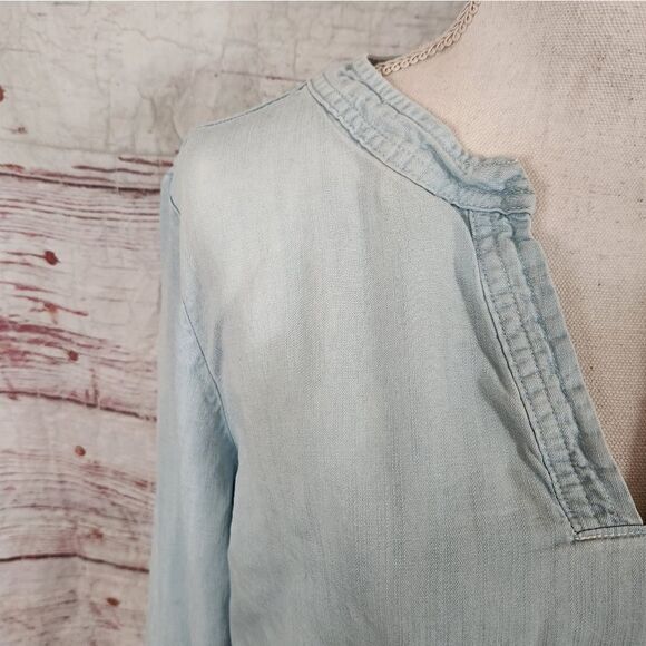 Anthropologie Cloth & Stone Washed Aria Henley Size Large - Picture 4 of 7